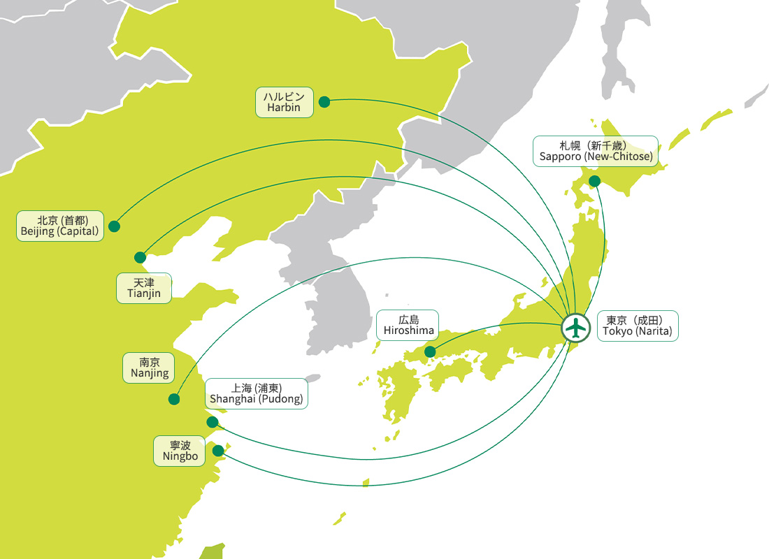 SPRING JAPAN路線図