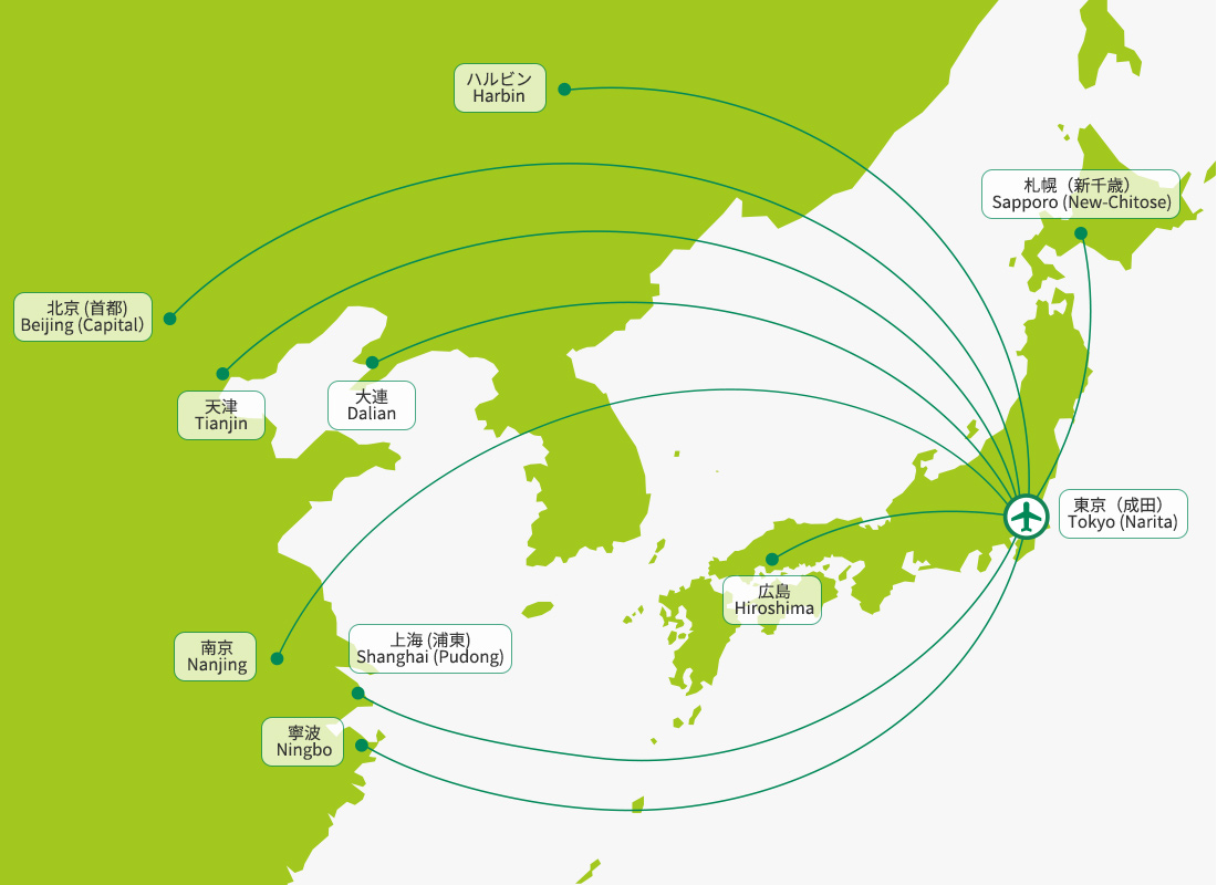 SPRING JAPAN路線図