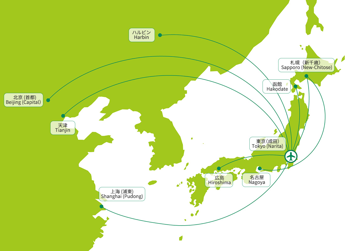 SPRING JAPAN路線図