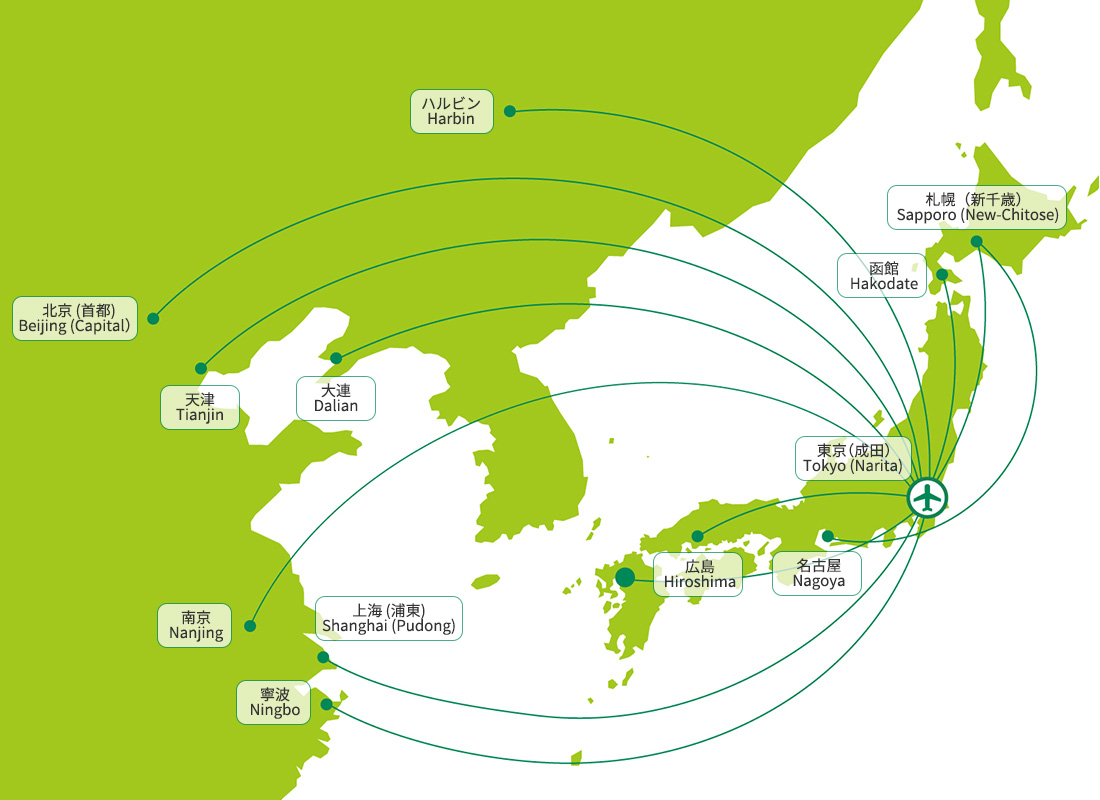 SPRING JAPAN路線図