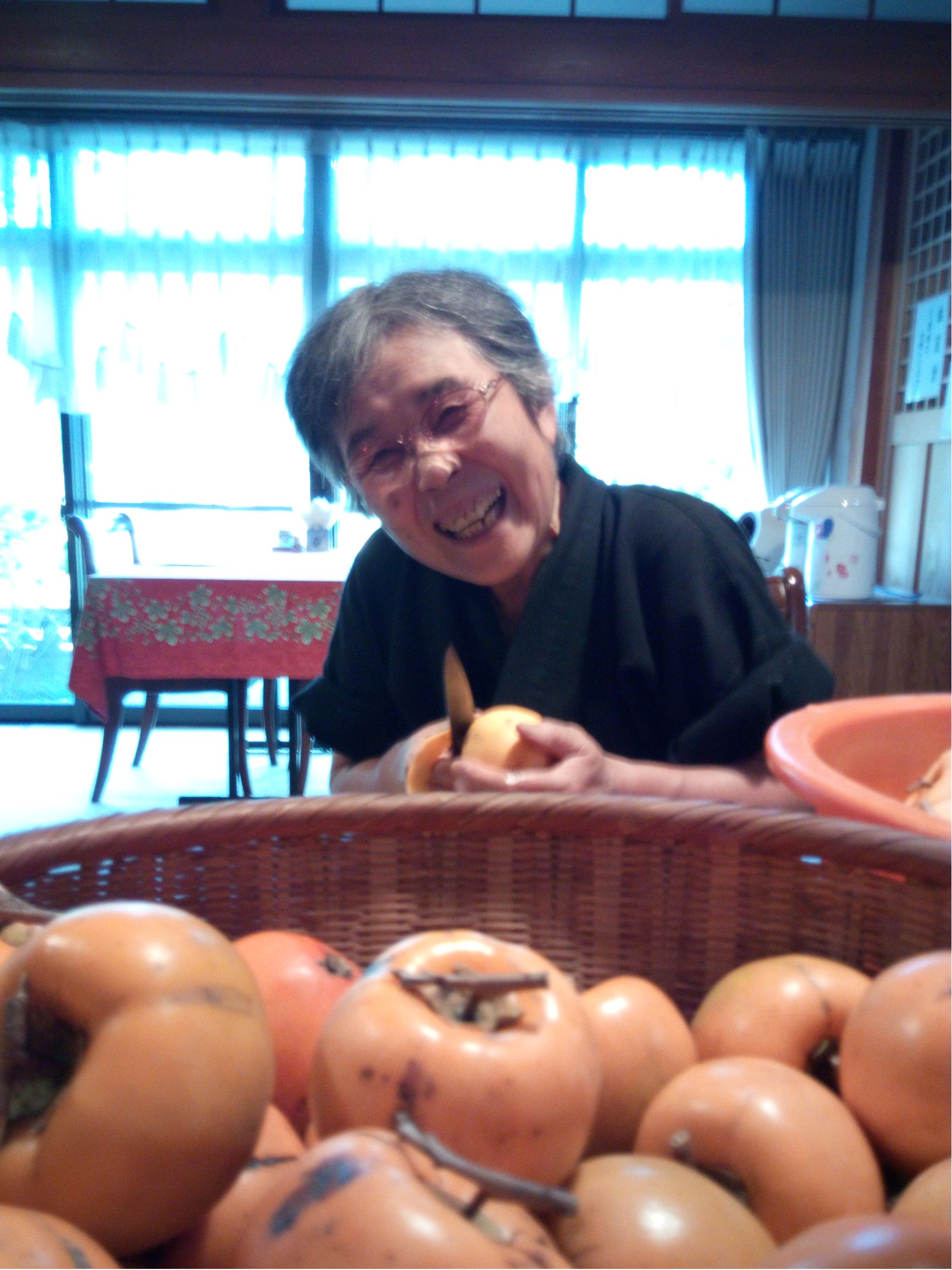 ばあちゃんの干柿作り